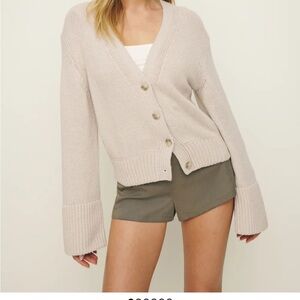 Reformation Nala Cotton Cashmere Cardigan